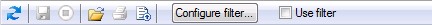Exceptions control toolbar